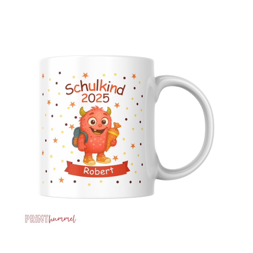 Monster Cartoon Stil Jungen Personalisierte Tasse – Bild 7