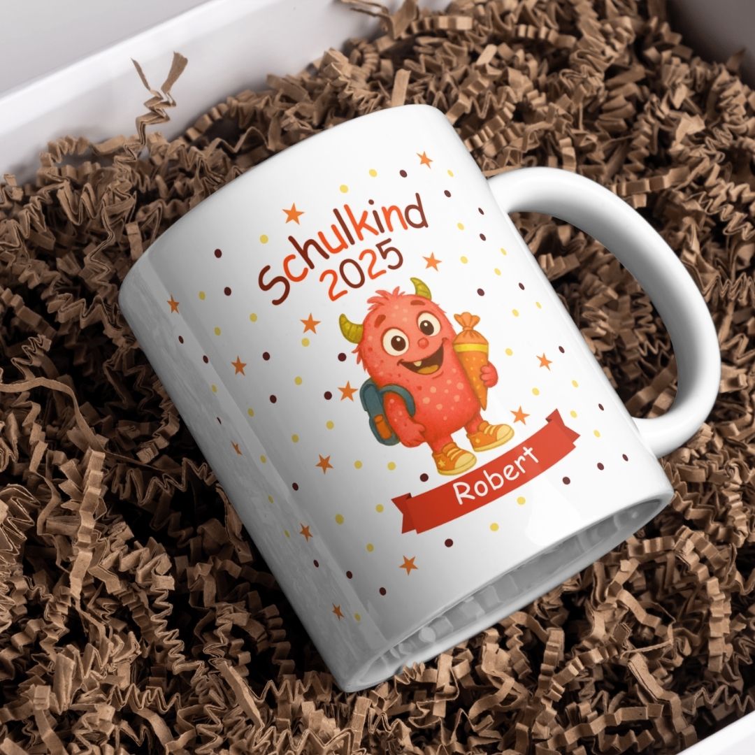 Monster Cartoon Stil Jungen Personalisierte Tasse – Bild 9